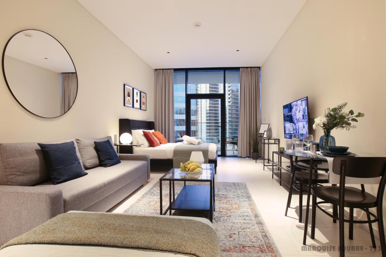 Luxury Studios With Burj Khalifa Or Canal View In Downtown - Marquise Square Tower Dubaj Zewnętrze zdjęcie