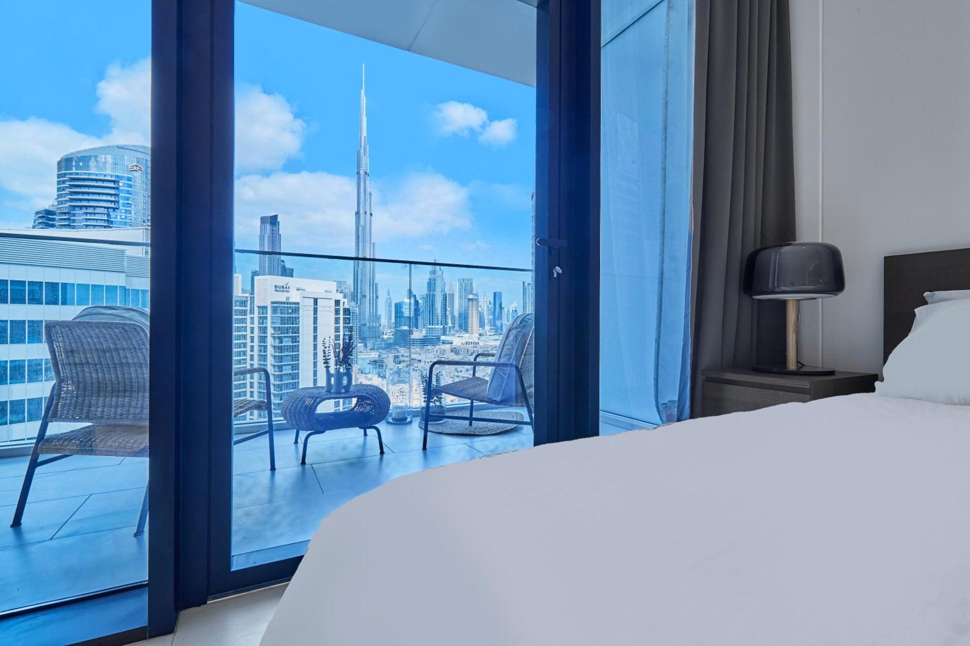 Luxury Studios With Burj Khalifa Or Canal View In Downtown - Marquise Square Tower Dubaj Zewnętrze zdjęcie