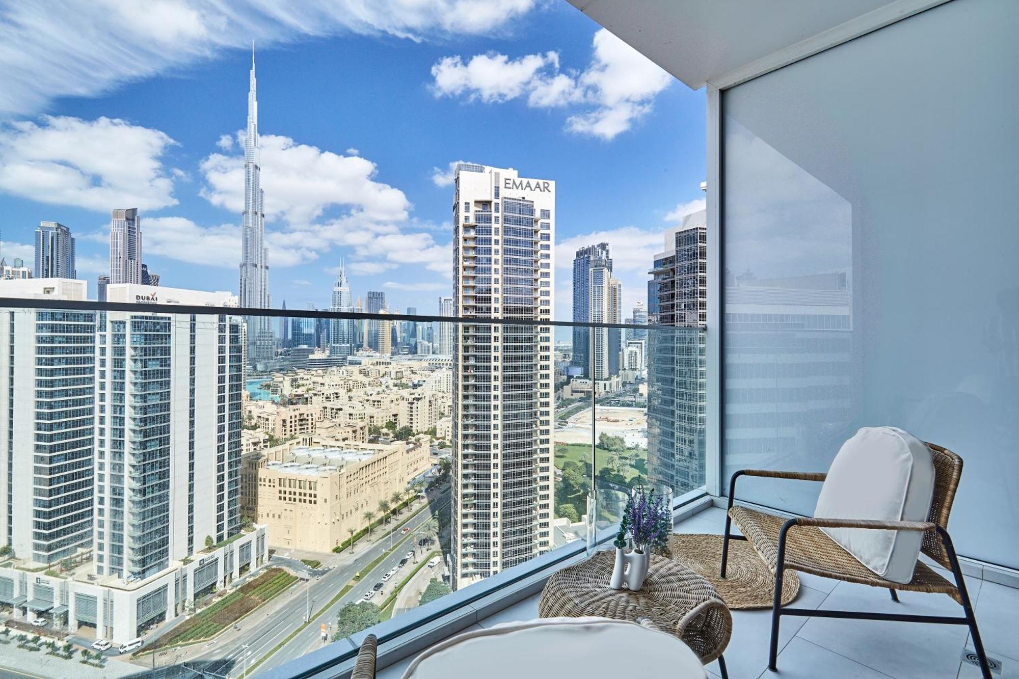 Luxury Studios With Burj Khalifa Or Canal View In Downtown - Marquise Square Tower Dubaj Zewnętrze zdjęcie